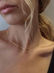 Parlak Aynalı 14 Ayar Altın Zincir