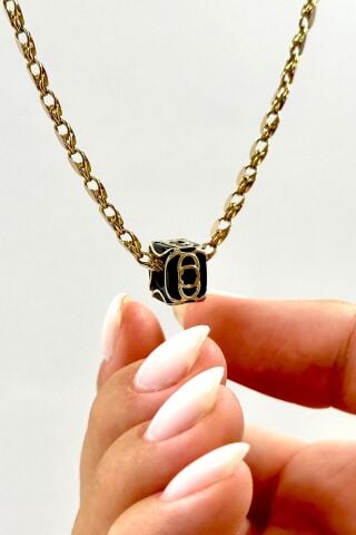 14 Ayar Altın Kafes Boncuk Kolye Ucu