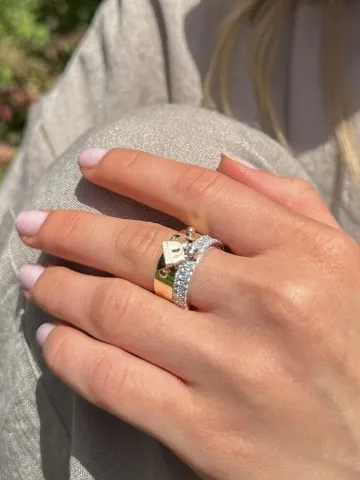 Fiducia İtalyan Tasarım Altın Yüzük