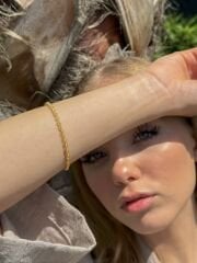 Halat Burgu 14 Ayar Altın Bileklik