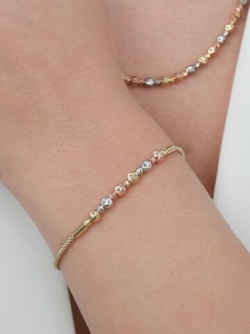 14 Ayar Altın Dorikalı Üç Renk Set