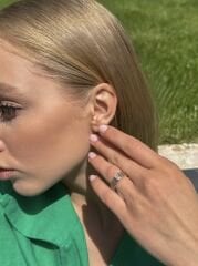 Baget Taşlı Spor Altın Yüzük