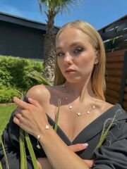 14 Ayar Altın Beyaz Yonca Bileklik