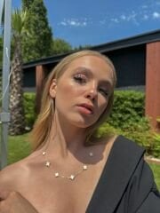 14 Ayar Altın Beyaz Yonca Kolye