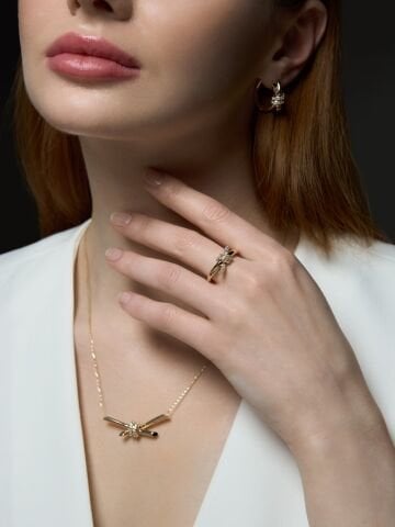 14 Ayar Altın Düğüm Motifli Set – Zarafetin Sembolü