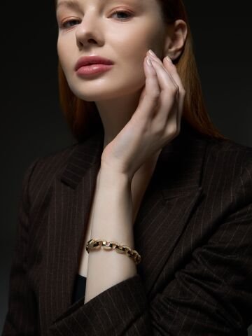 14 Ayar Altın Forte Bilezik – Cesur & Şık Duruş