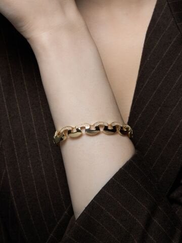 14 Ayar Altın Forte Bilezik – Cesur & Şık Duruş