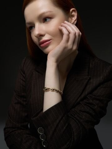 14 Ayar Altın Forte Bilezik – Cesur & Şık Duruş