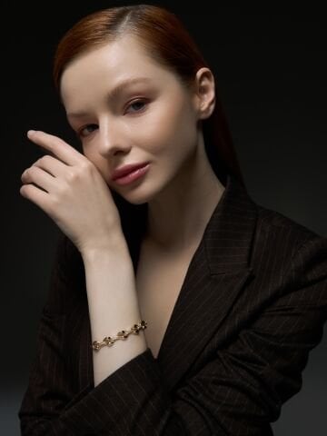 14 Ayar Altın Armoni Bilezik – Işığın Zarif Akışı