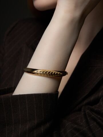 14 Ayar Altın Yaprak Bilezik – Zarafetin Doğadan Hali