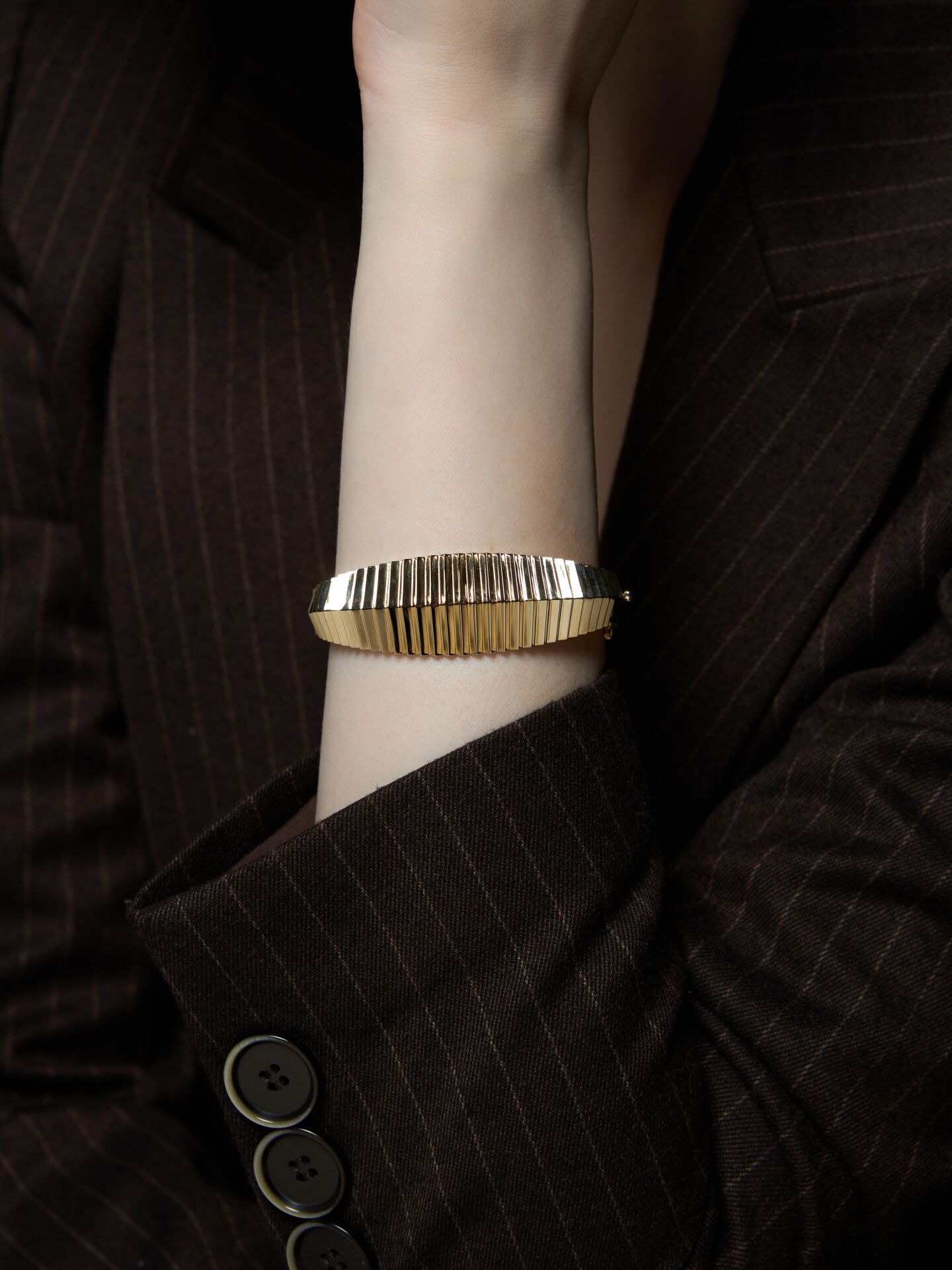 14 Ayar Altın Ritim Bilezik – Işığın Akışındaki Zarafet