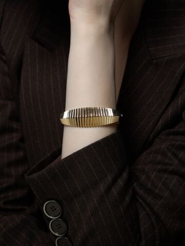 14 Ayar Altın Ritim Bilezik – Işığın Akışındaki Zarafet