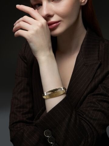 14 Ayar Altın Ritim Bilezik – Işığın Akışındaki Zarafet