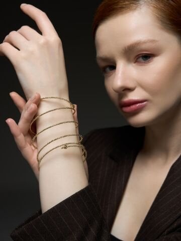 14 Ayar Altın Sarmal Bilezik – Zamansız Zarafet