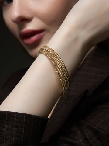 14 Ayar Altın Sarmal Bilezik – Zamansız Zarafet