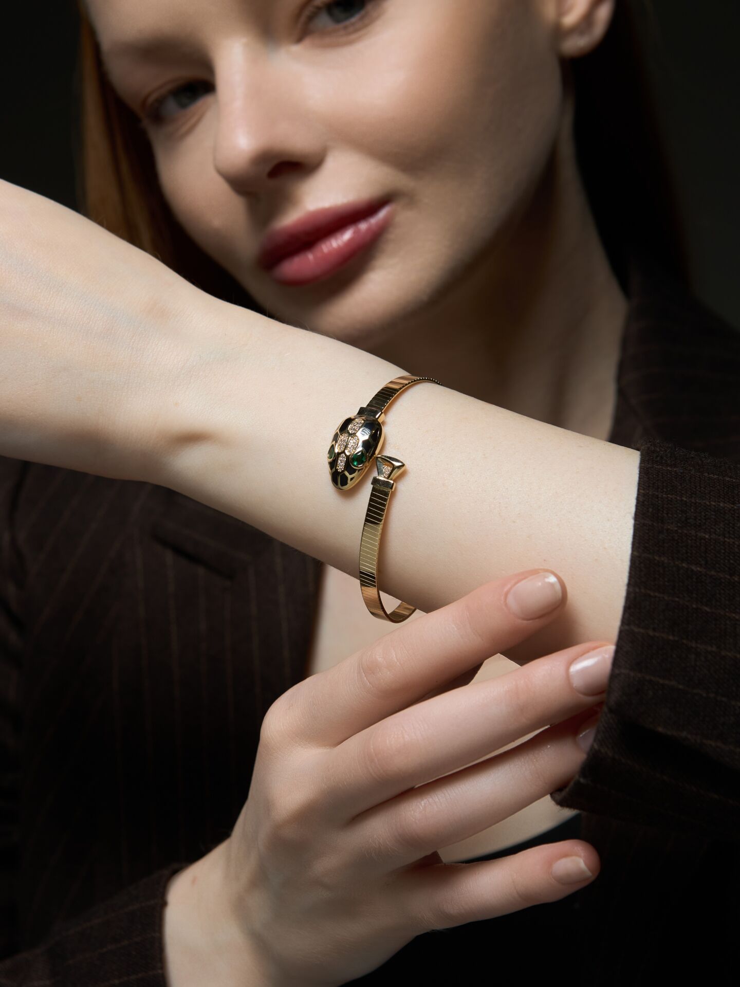 14 Ayar Altın Serpent Bilezik – Gücün Zarif Sarmalı