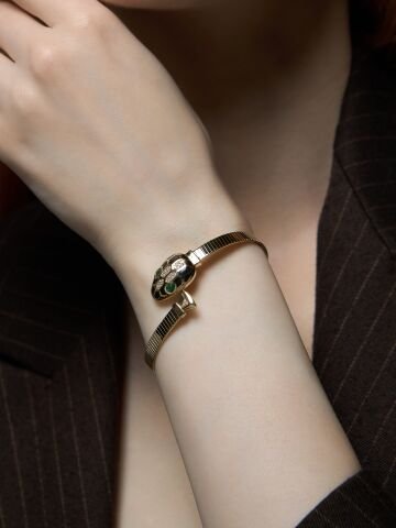 14 Ayar Altın Serpent Bilezik – Gücün Zarif Sarmalı