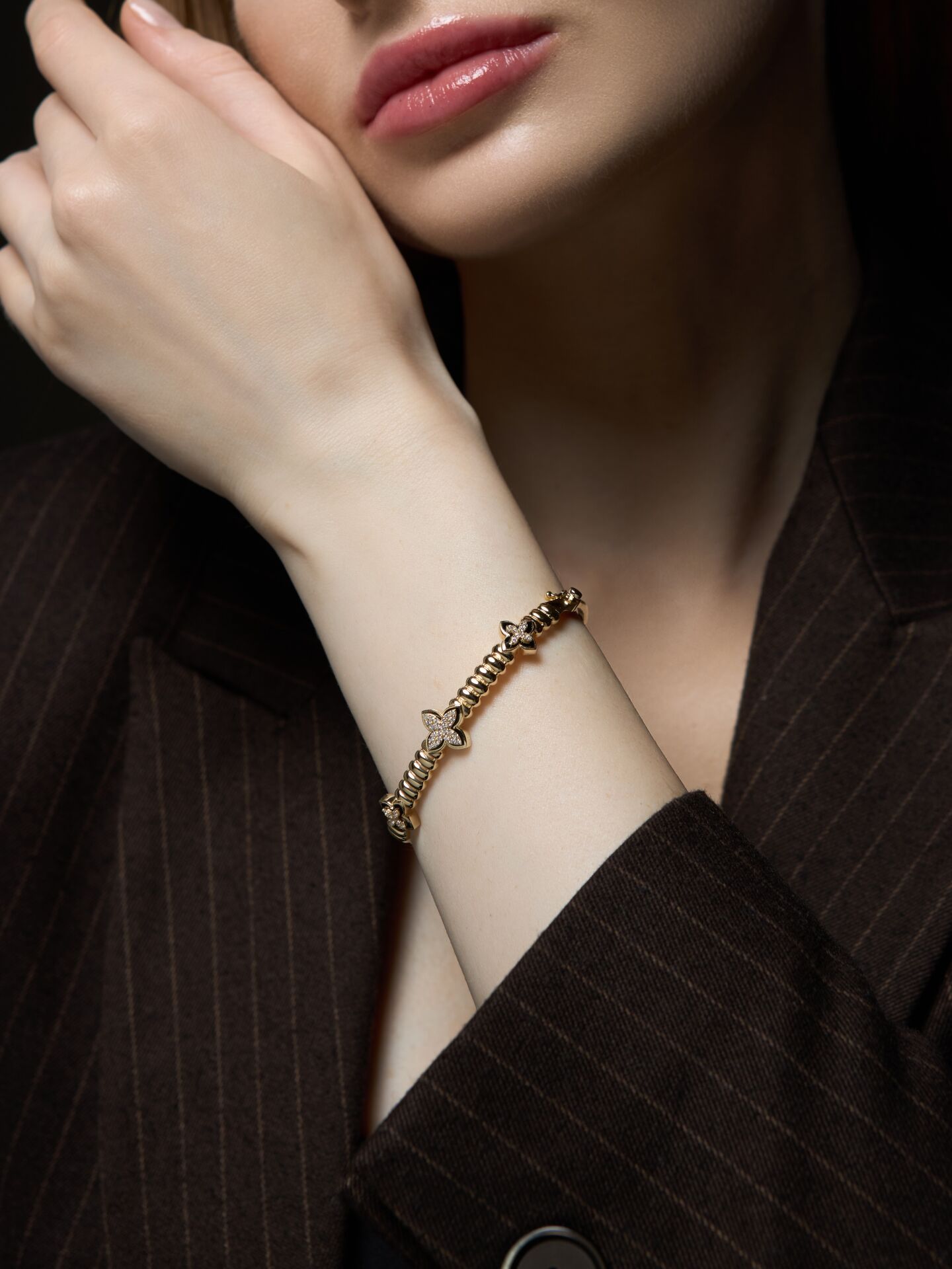 14 Ayar Altın Flora Bilezik – Şansın ve Zarafetin Işıltısı