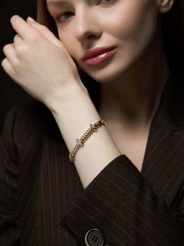 14 Ayar Altın Flora Bilezik – Şansın ve Zarafetin Işıltısı