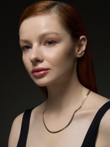 14 Ayar Altın İtalyan Ezme Kolye – Işıltının Akışında Zarafet