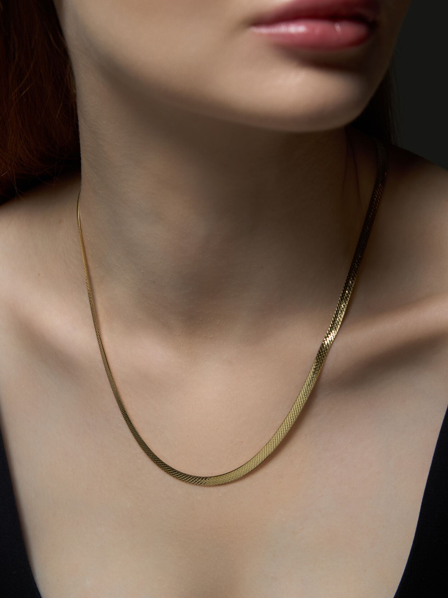 14 Ayar Altın İtalyan Ezme Kolye – Işıltının Akışında Zarafet