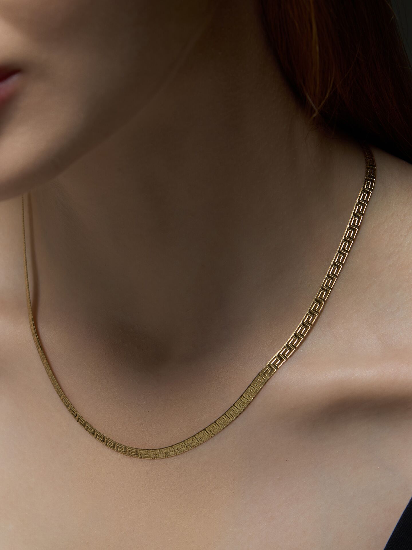 14 Ayar Altın İtalyan Ezme Helen Kolye – Zarafetin Modern Yorumu