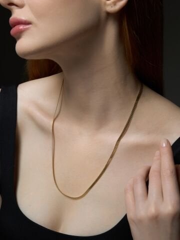 14 Ayar Altın İtalyan Ezme Milano Kolye – Sade Işıltının Zarafeti