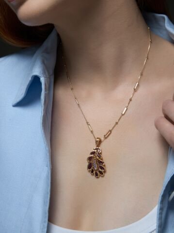 14 Ayar Altın Aurora Kolye – Şafağın Işıltısı