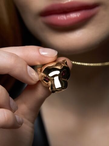 'Panthera Ruby' Altın Kolye