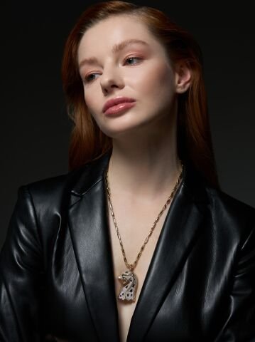 Golden Panter 14 Ayar Altın Kolye  – Işıltının panterle buluştuğu tasarım