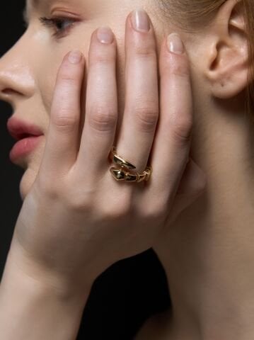 Serpent Altın Yılan Yüzük