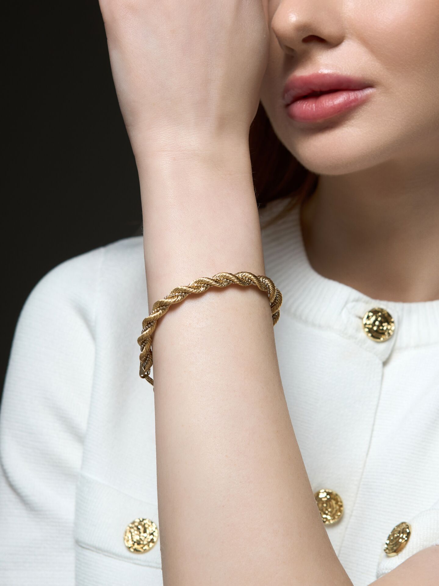 14 Ayar Altın Burma Zincir Bileklik