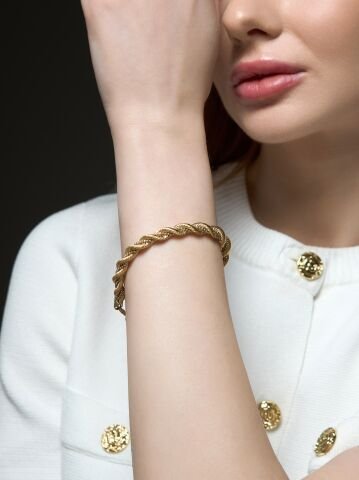 14 Ayar Altın Burgulu Bileklik