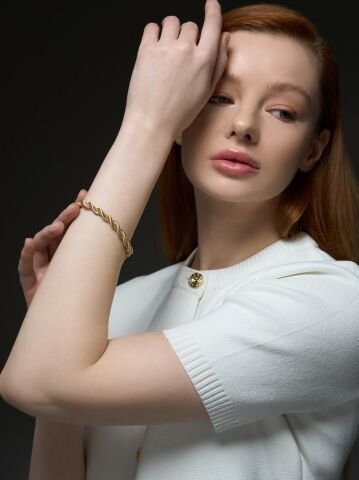 14 Ayar Altın Burgulu Bileklik