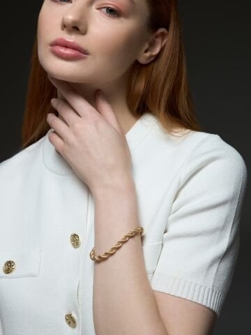 14 Ayar Altın Burgulu Bileklik