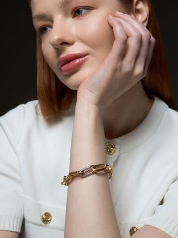 14 Ayar Altın “Işık Bağı” Bileklik – Zarif Halka Tasarım