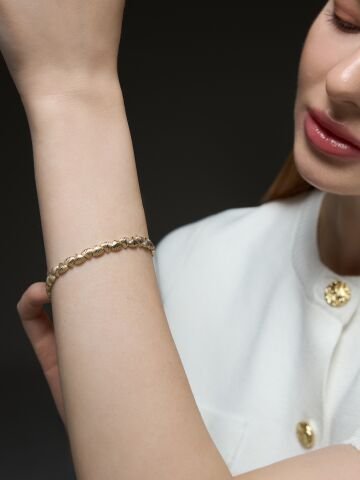 14 Ayar Altın “Deniz Kabuğu” Bileklik