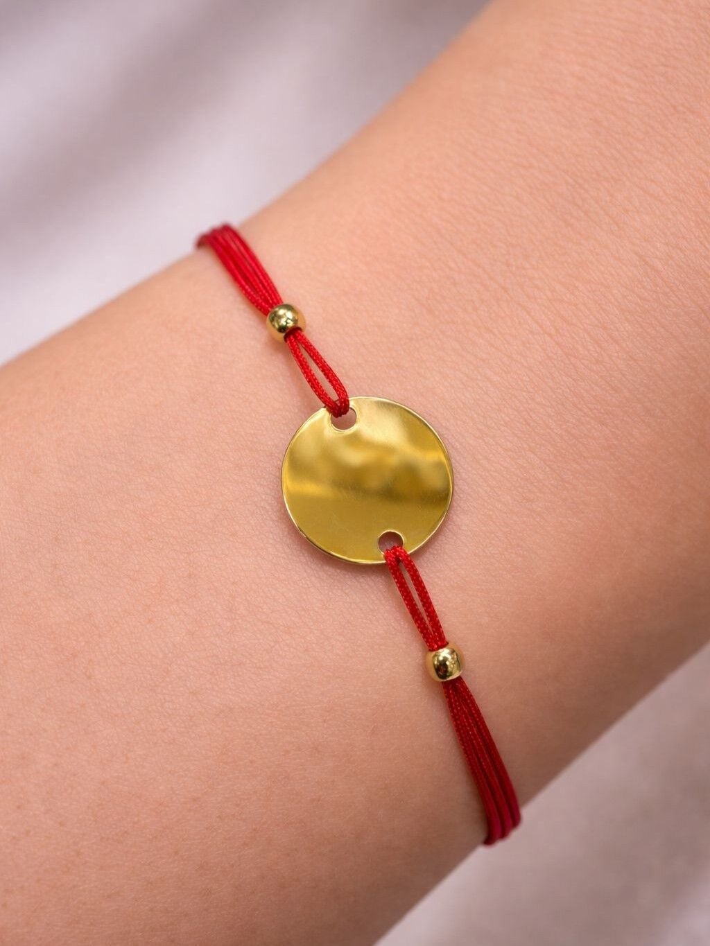 14 Ayar Altın Plaka Bileklik