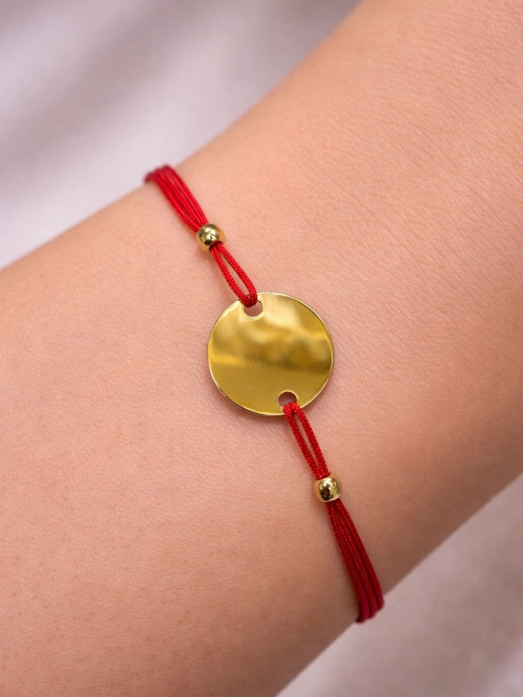 14 Ayar Altın Plaka Bileklik