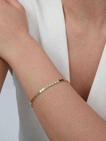 14 Ayar Altın Yıldızlı Bileklik